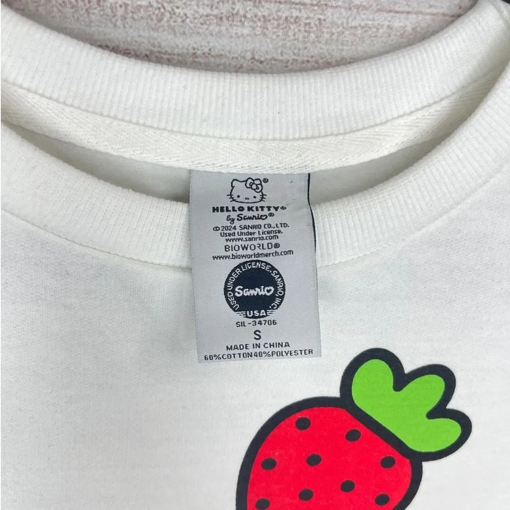 Hello Kitty White Crewneck Sweatshirt Women’s Size Small - Picture 7 of 7